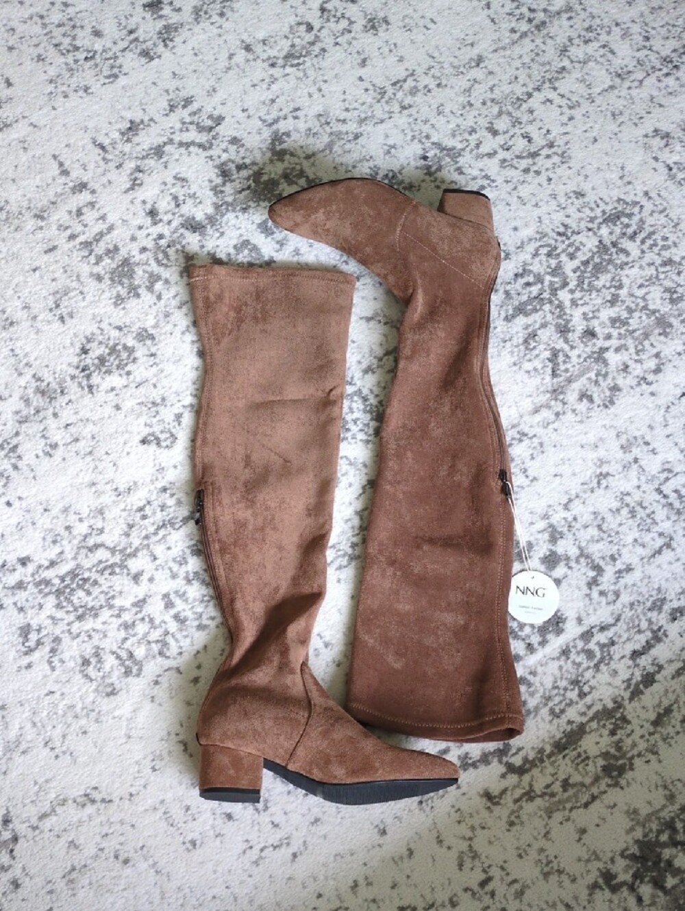 Suede Over The Knee Thigh-high Boots | Size 8